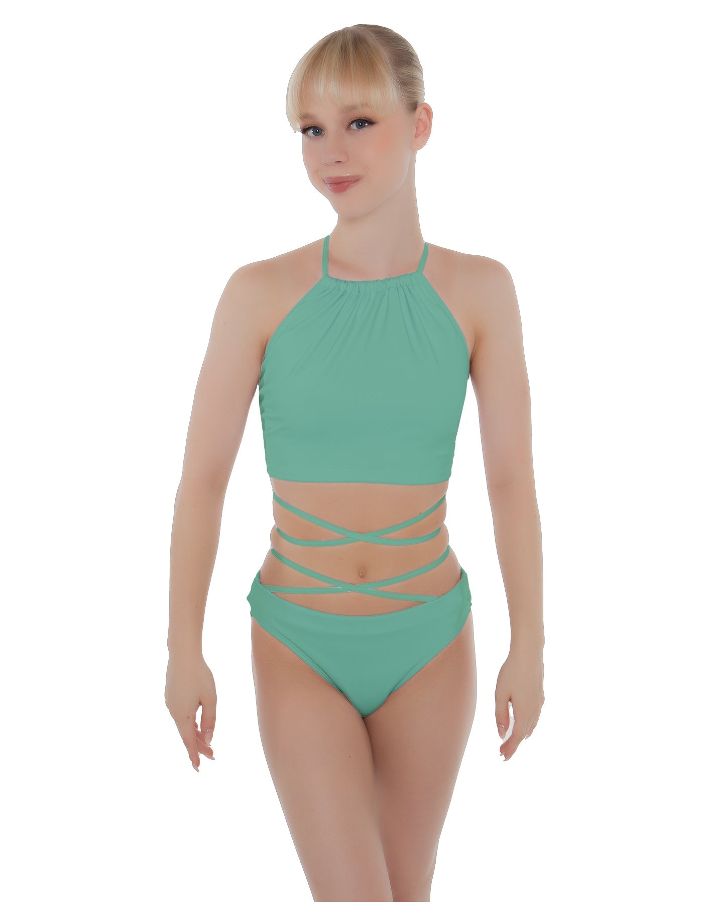 Solid Lycra Moving On Crop Top