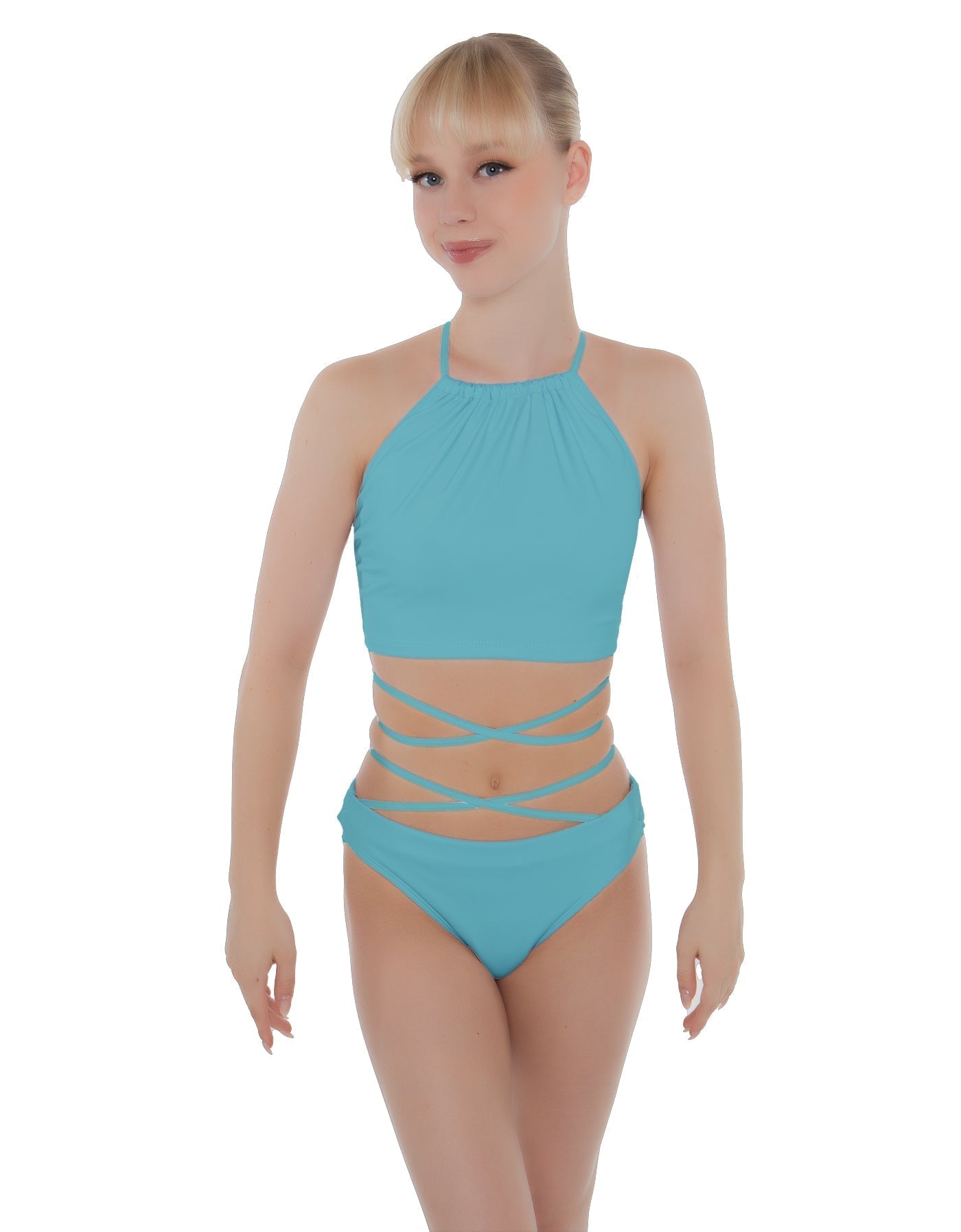 Solid Lycra Moving On Crop Top
