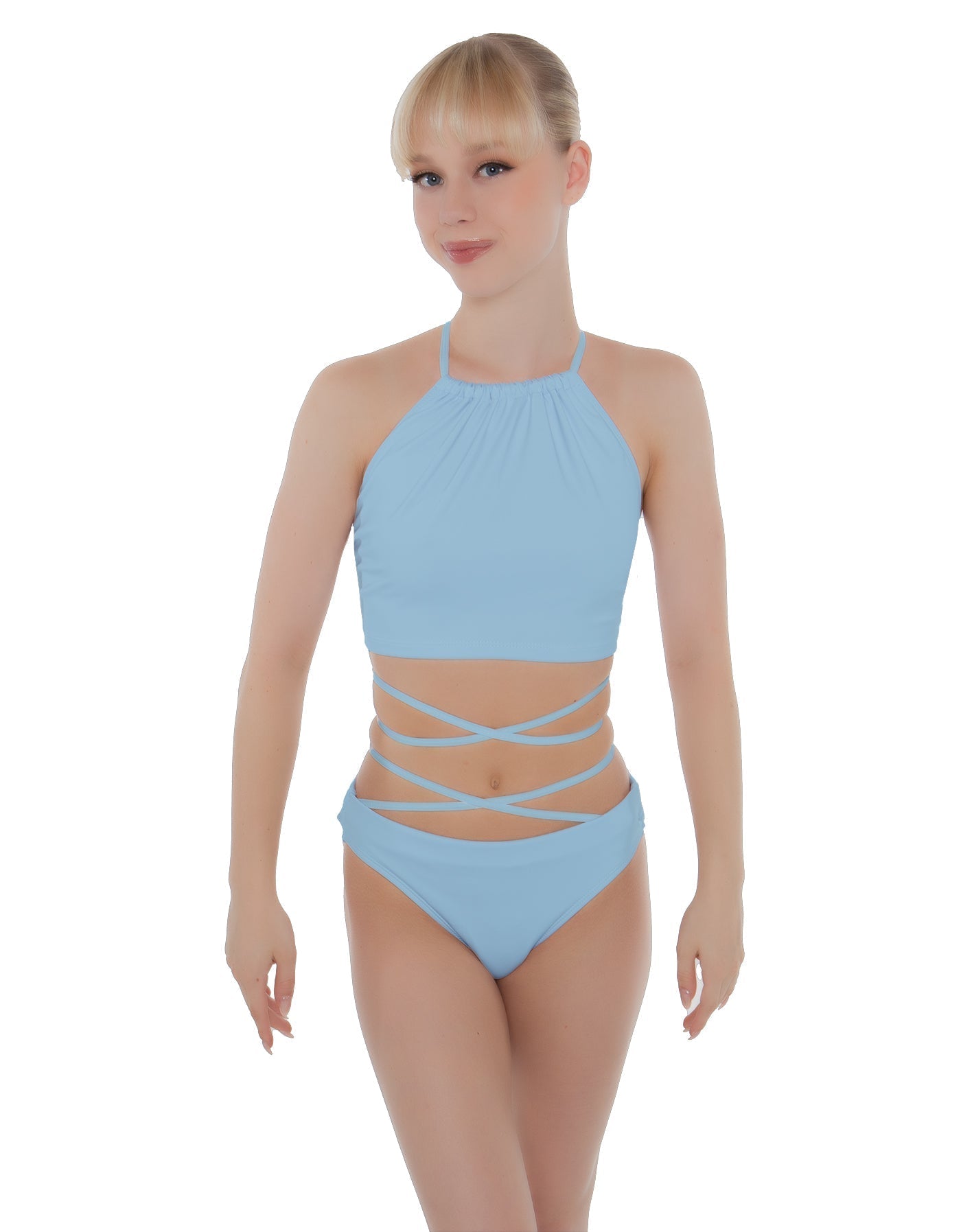 Solid Lycra Moving On Crop Top