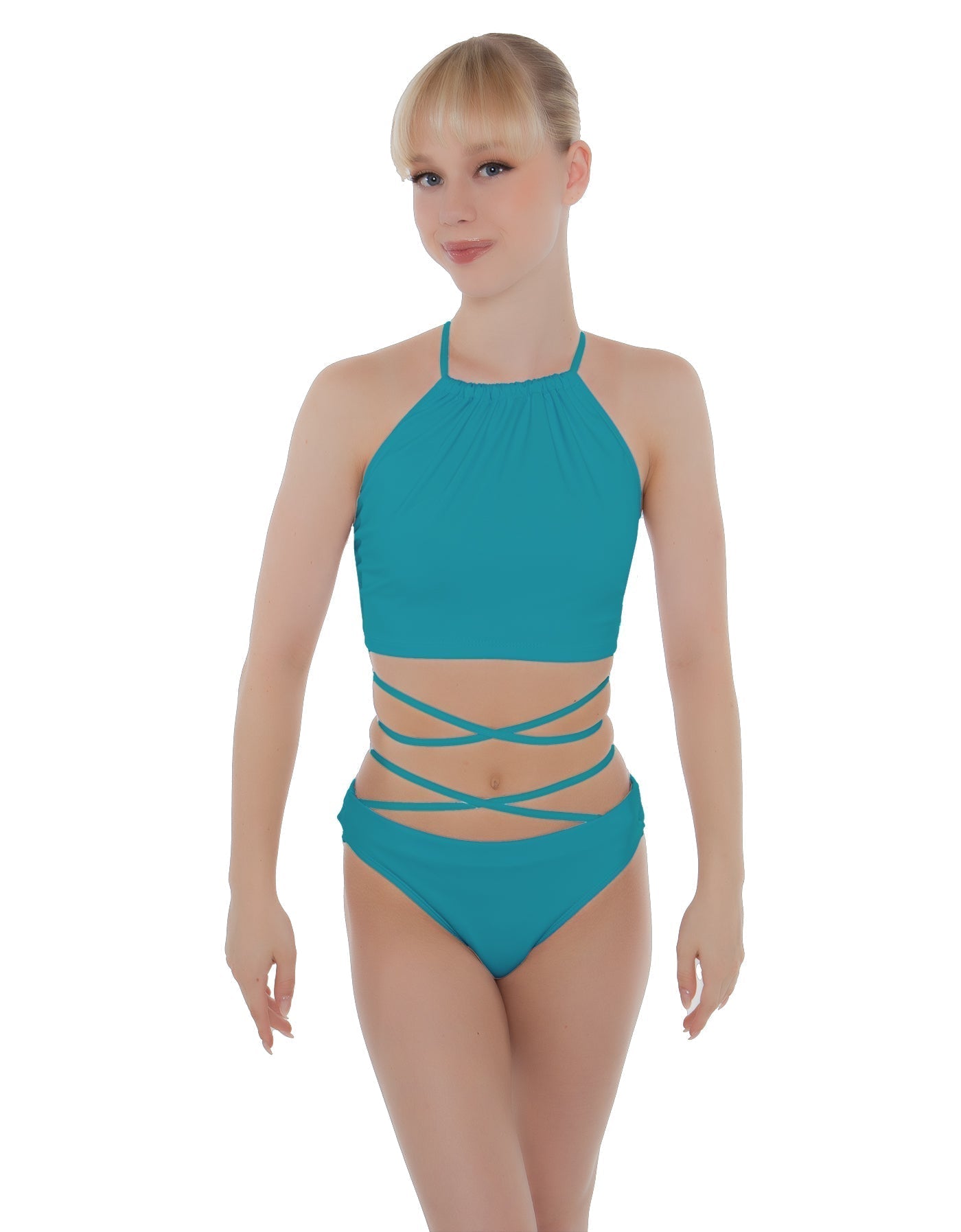 Solid Lycra Moving On Crop Top
