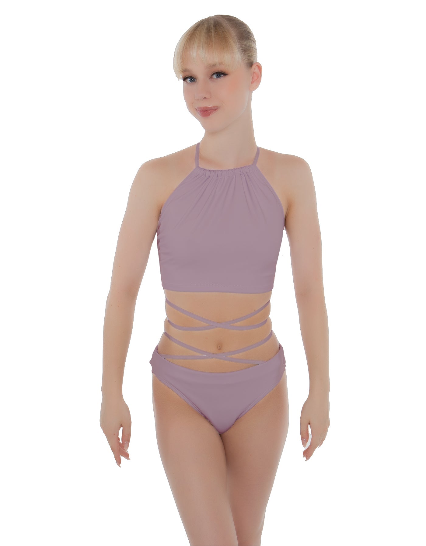 Solid Lycra Moving On Crop Top