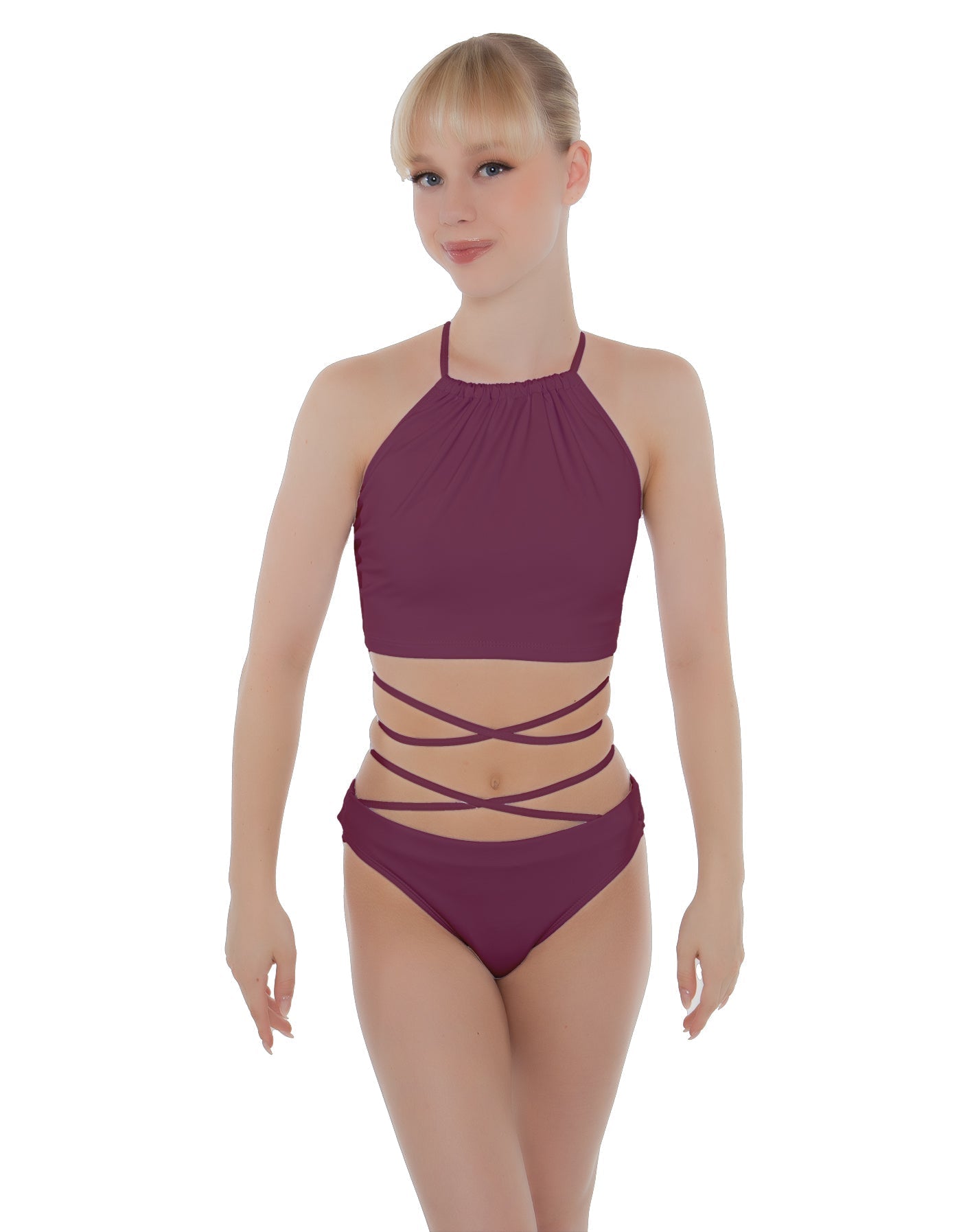 Solid Lycra Moving On Crop Top
