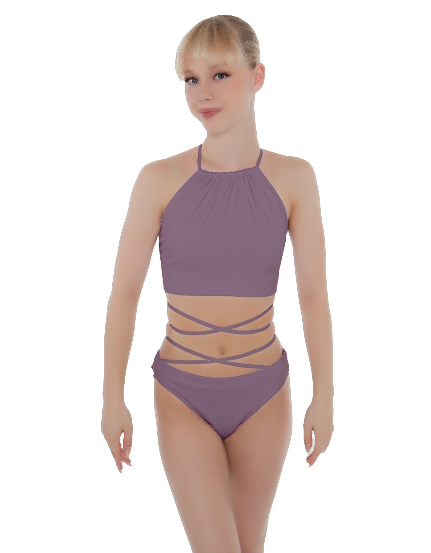 Solid Lycra Moving On Crop Top
