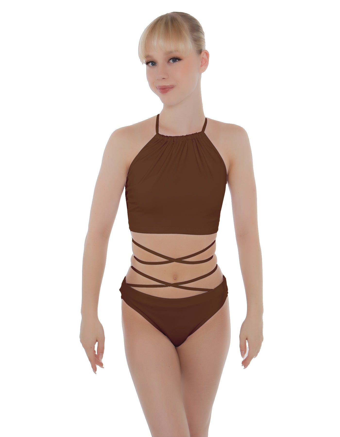Solid Lycra Moving On Crop Top