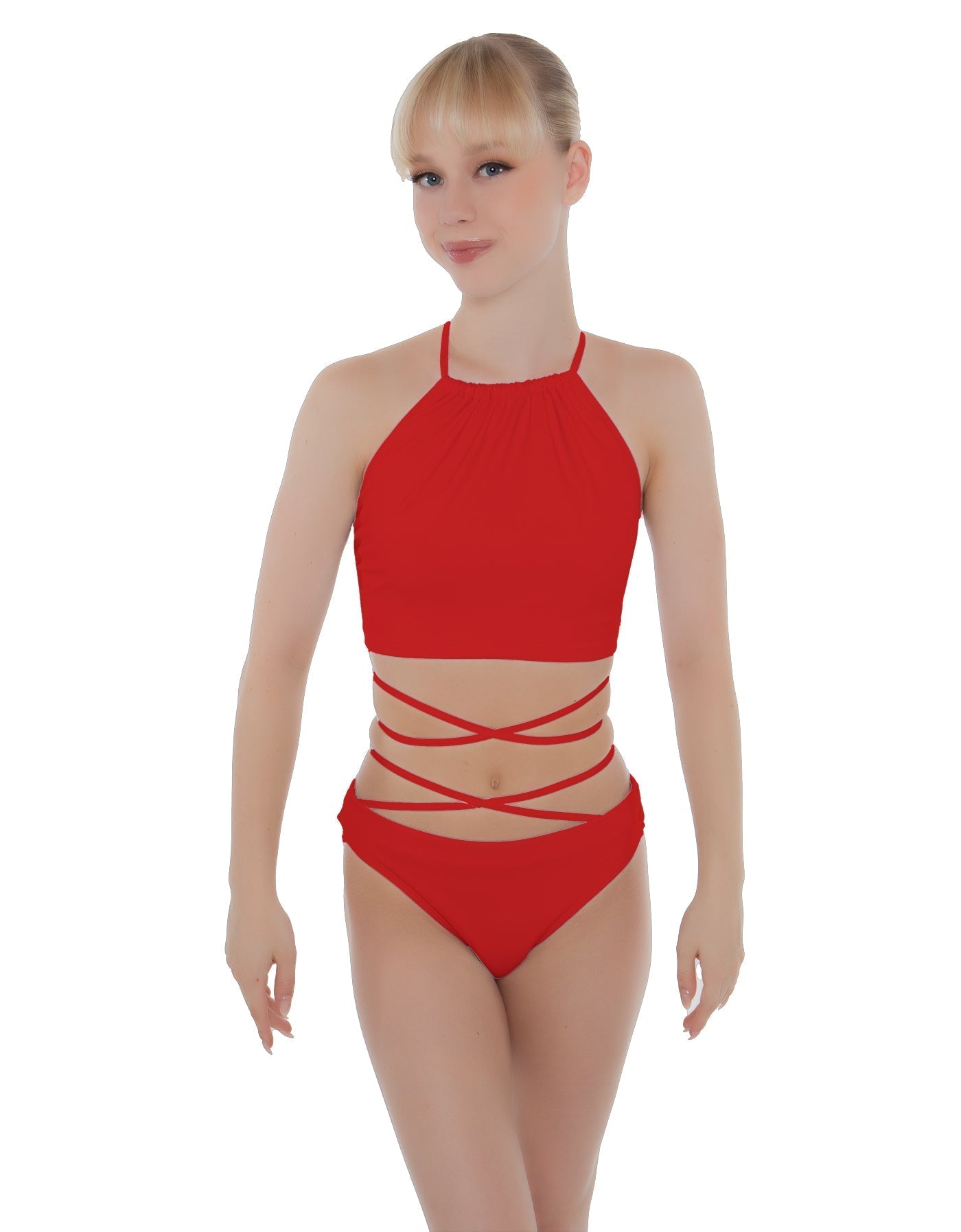 Solid Lycra Moving On Crop Top