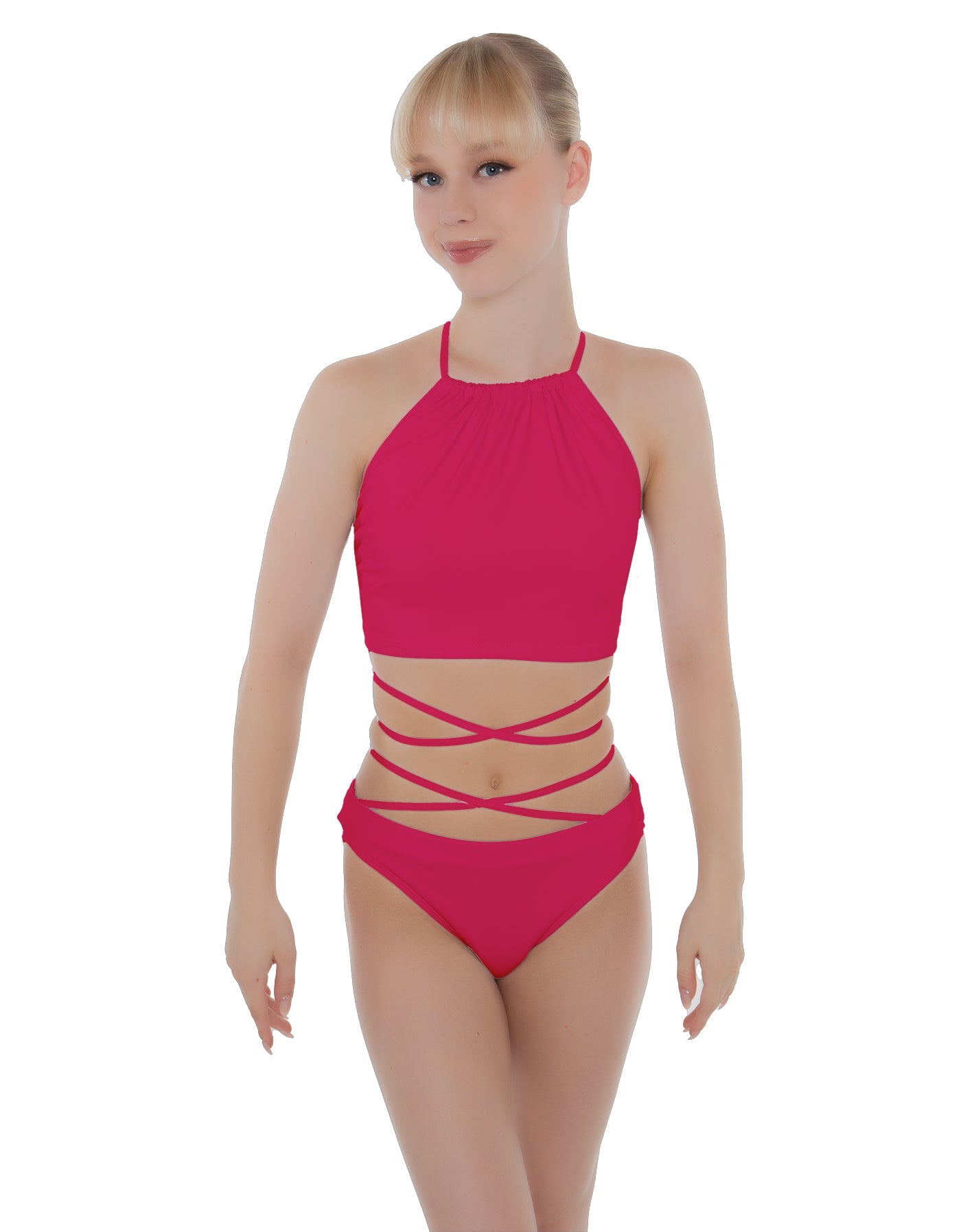 Solid Lycra Moving On Crop Top