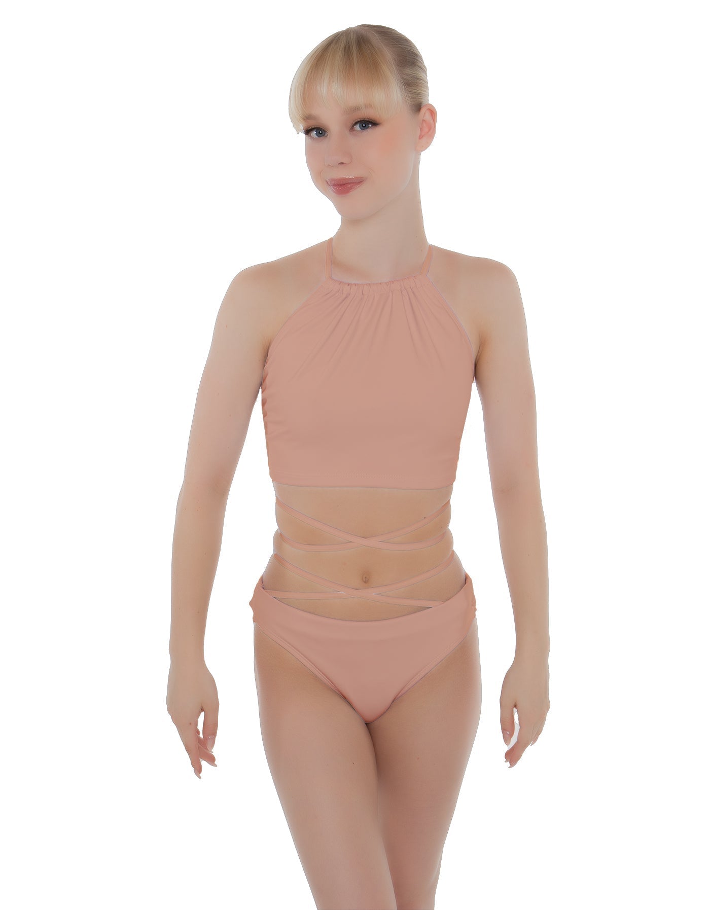 Solid Lycra Moving On Crop Top