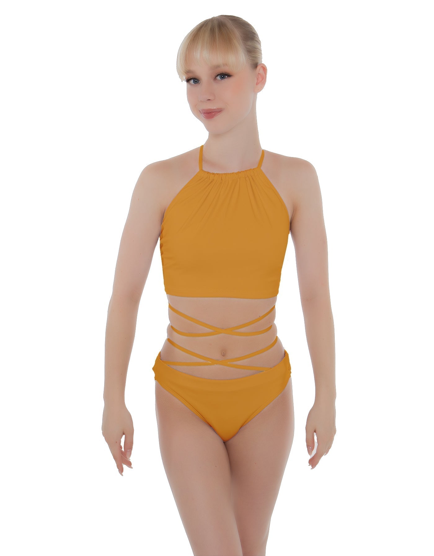 Solid Lycra Moving On Crop Top