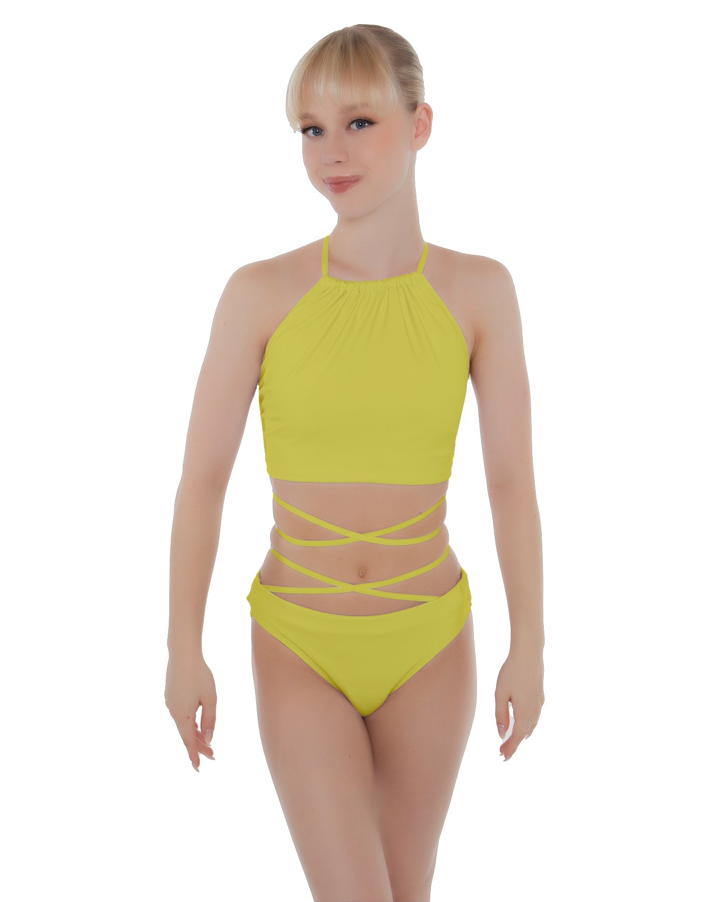 Solid Lycra Moving On Crop Top