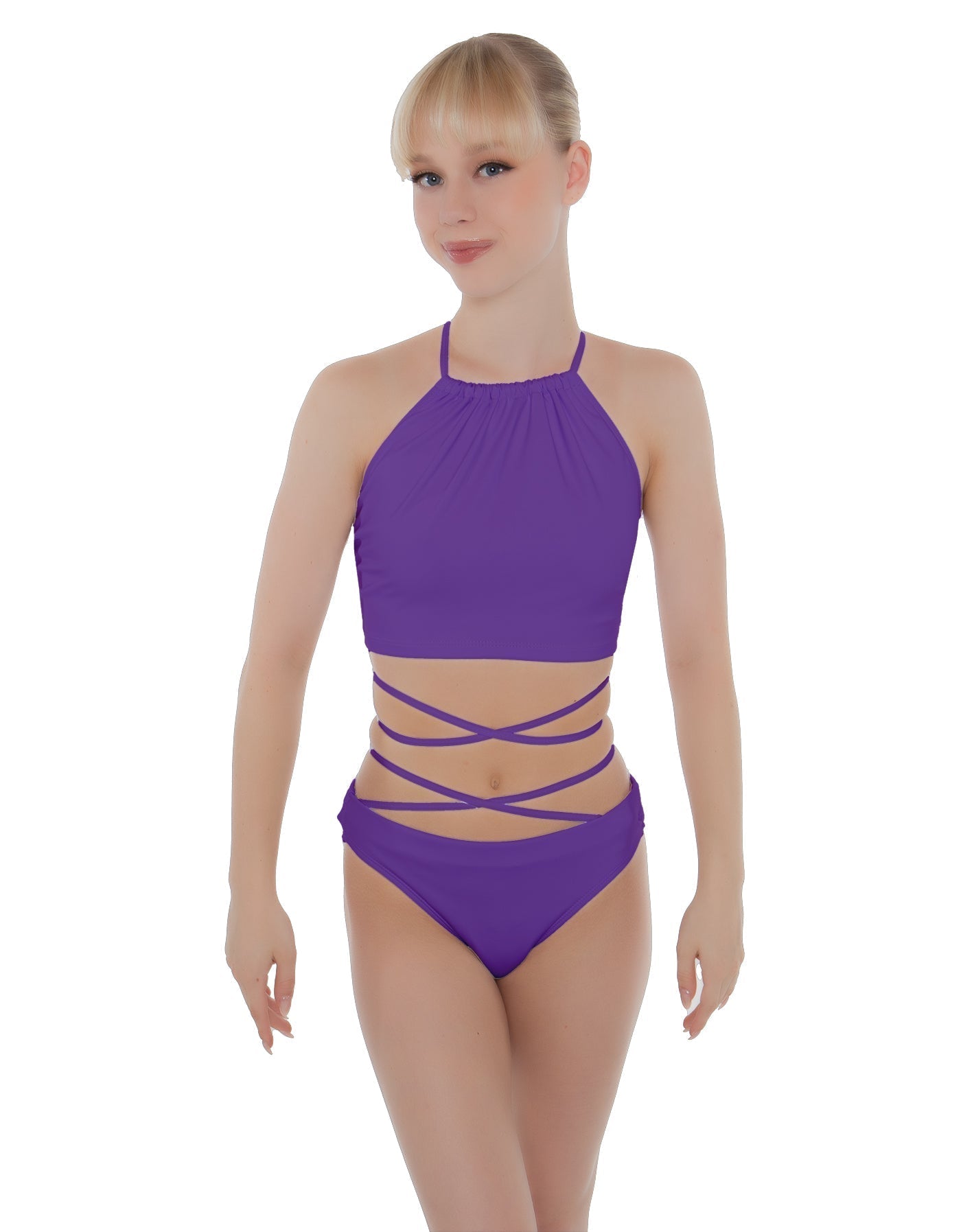Solid Lycra Moving On Crop Top