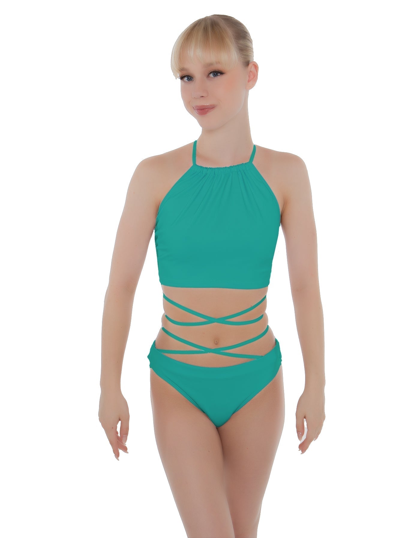 Solid Lycra Moving On Crop Top