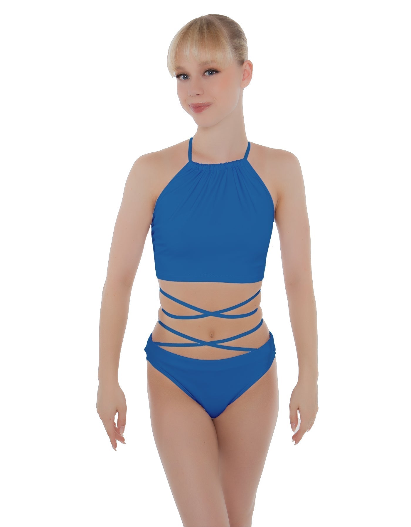 Solid Lycra Moving On Crop Top