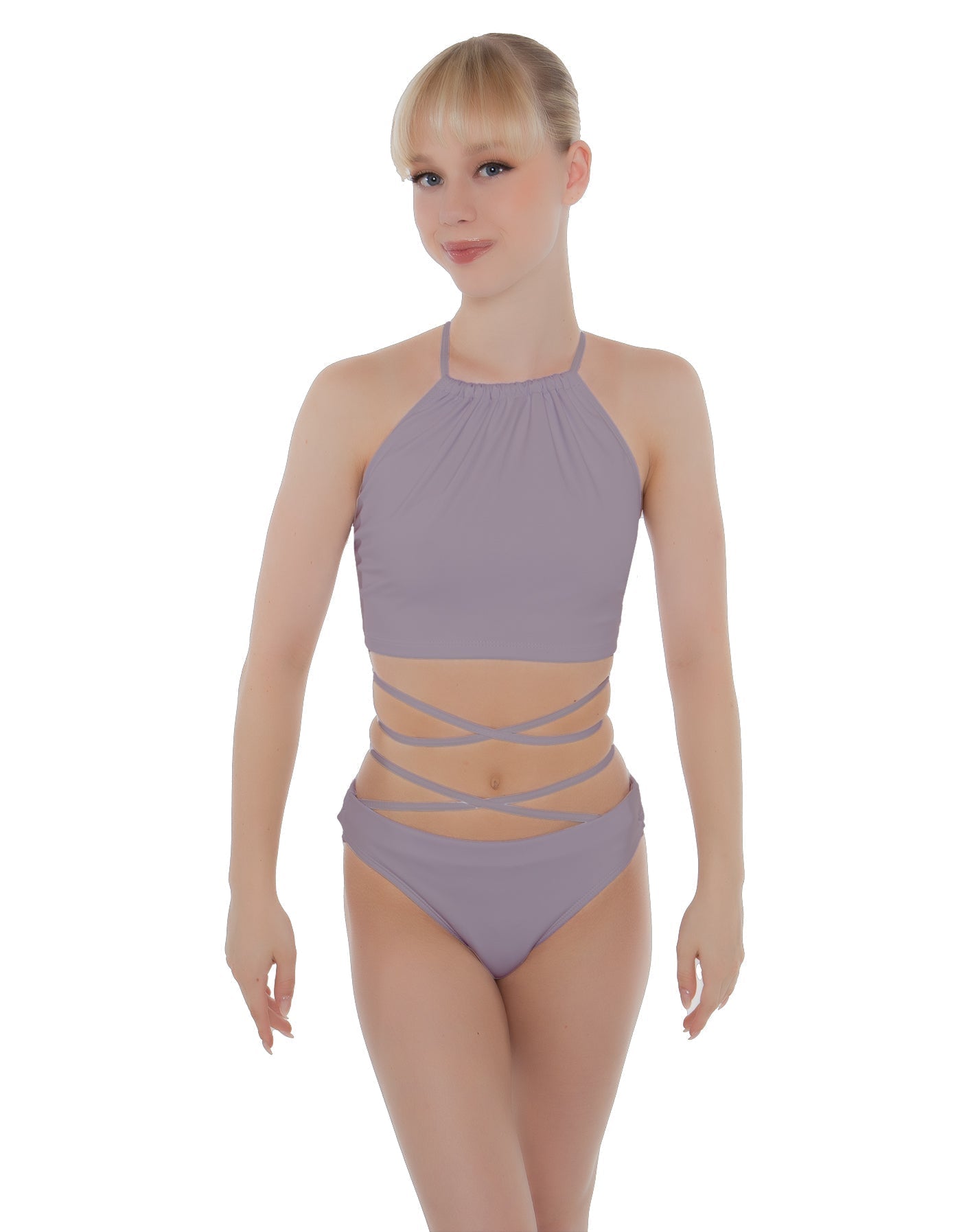Solid Lycra Moving On Crop Top
