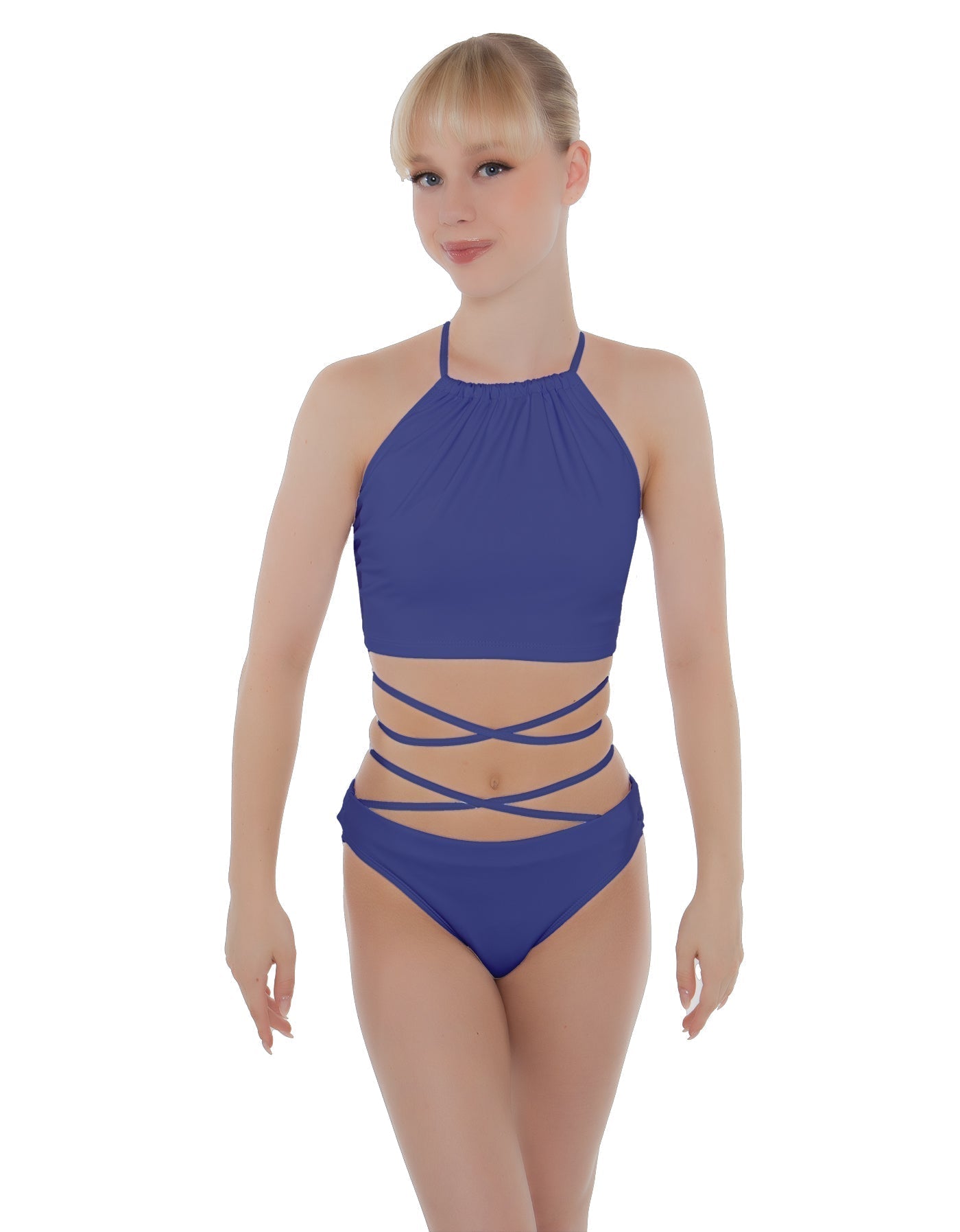 Solid Lycra Moving On Crop Top
