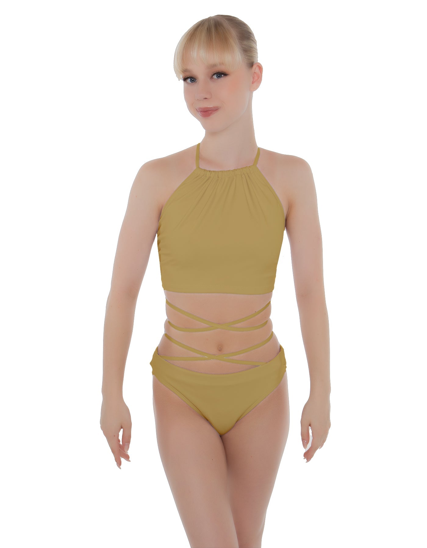 Solid Lycra Moving On Crop Top