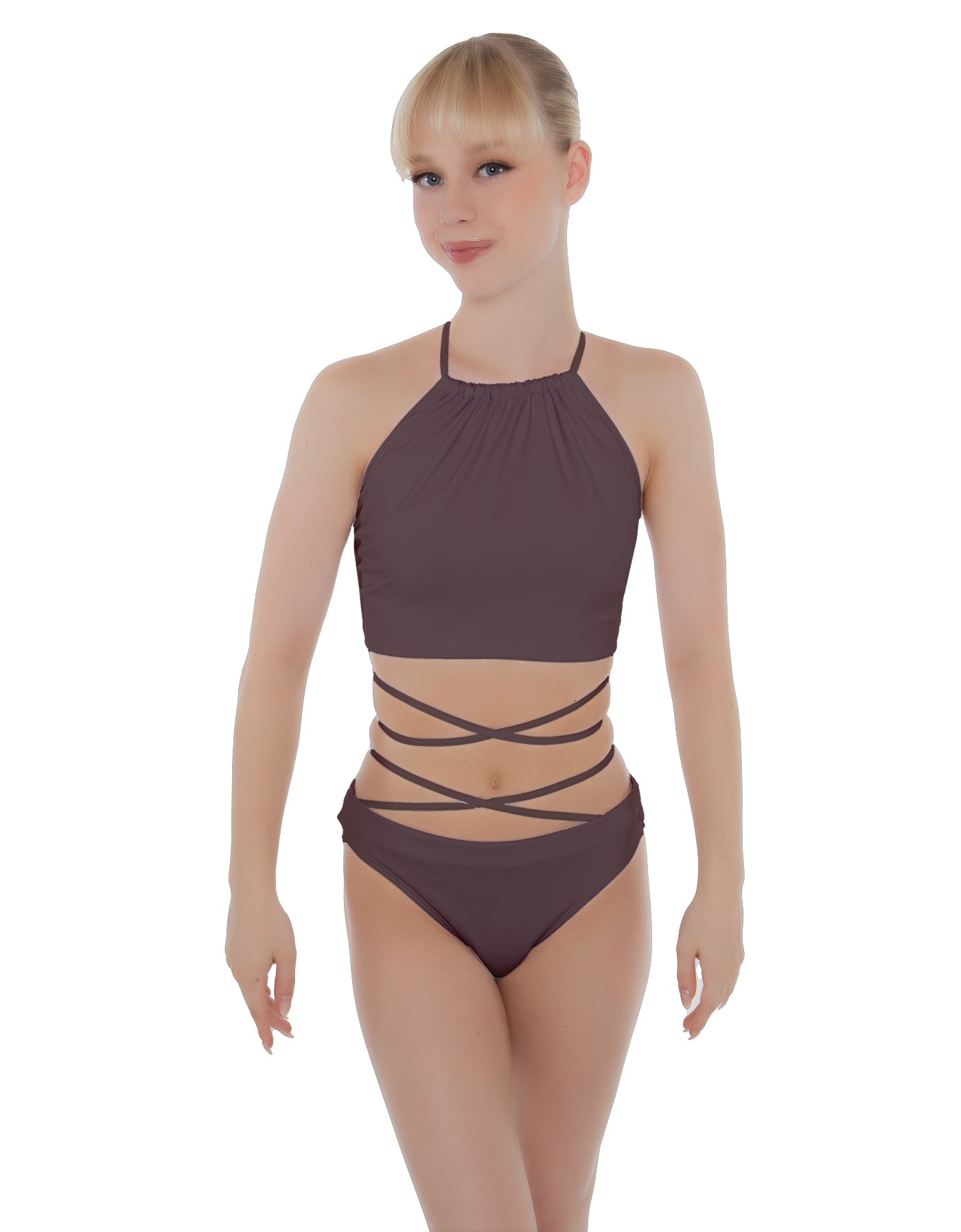 Solid Lycra Moving On Crop Top