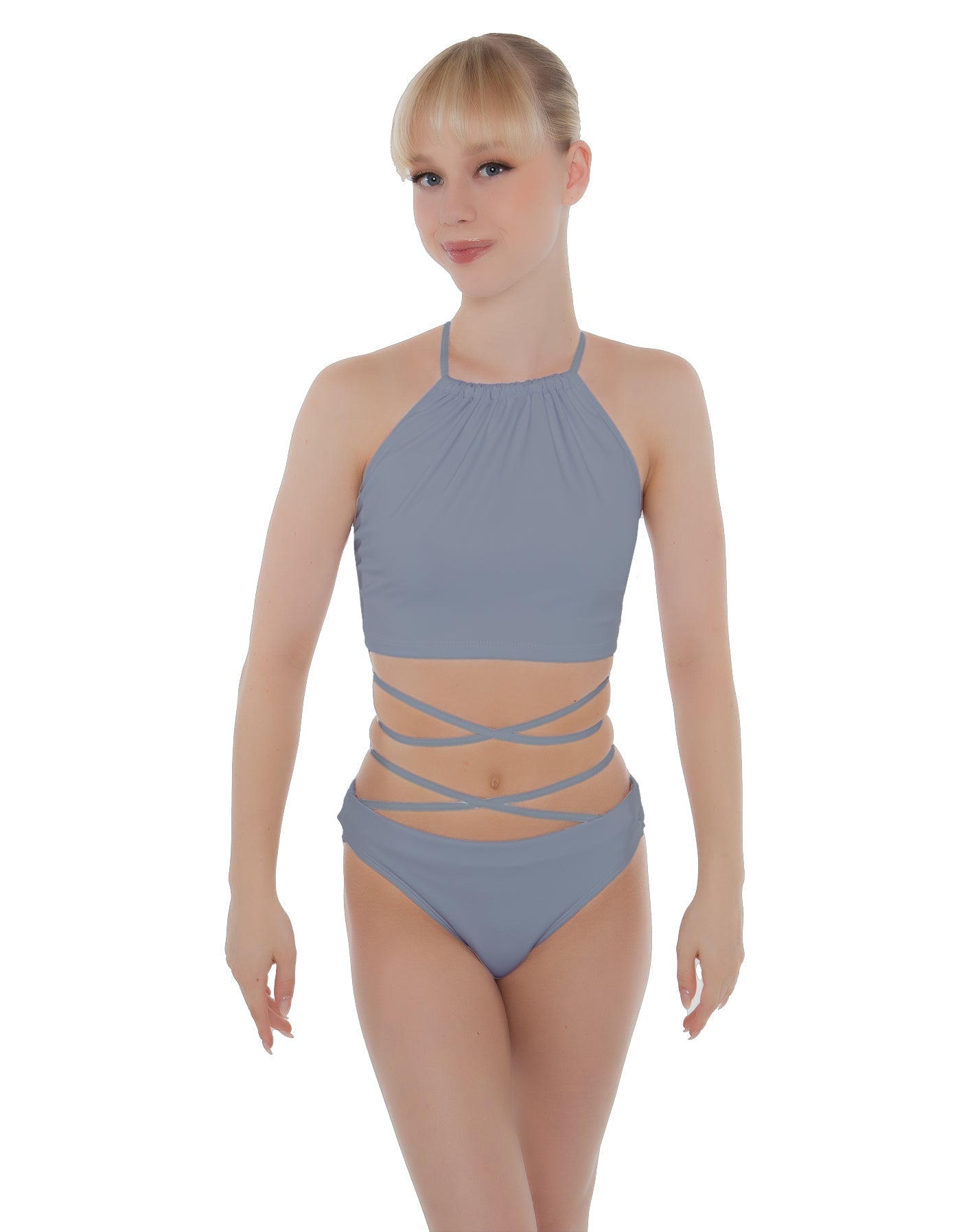 Solid Lycra Moving On Crop Top