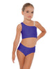 Solid Lycra One Shoulder Crop Top