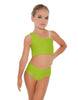Solid Lycra One Shoulder Crop Top
