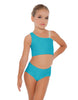Solid Lycra One Shoulder Crop Top