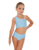 Solid Lycra One Shoulder Crop Top