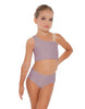 Solid Lycra One Shoulder Crop Top
