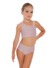 Solid Lycra One Shoulder Crop Top