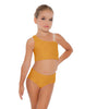 Solid Lycra One Shoulder Crop Top