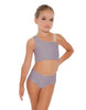 Solid Lycra One Shoulder Crop Top
