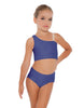 Solid Lycra One Shoulder Crop Top