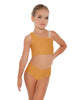 Solid Lycra One Shoulder Crop Top
