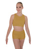 Solid Lycra Sleeveless Crop Top