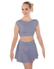 Solid Lycra Bow Back Crop Top