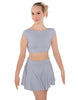 Solid Lycra Bow Back Crop Top