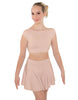 Solid Lycra Bow Back Crop Top