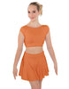 Solid Lycra Bow Back Crop Top