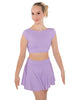 Solid Lycra Bow Back Crop Top
