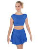 Solid Lycra Bow Back Crop Top