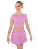 Solid Lycra Bow Back Crop Top