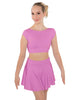 Solid Lycra Bow Back Crop Top