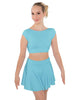 Solid Lycra Bow Back Crop Top