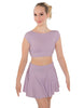 Solid Lycra Bow Back Crop Top