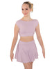 Solid Lycra Bow Back Crop Top