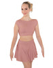 Solid Lycra Bow Back Crop Top