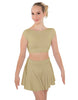 Solid Lycra Bow Back Crop Top