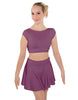 Solid Lycra Bow Back Crop Top