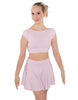 Solid Lycra Bow Back Crop Top
