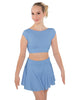 Solid Lycra Bow Back Crop Top