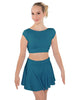 Solid Lycra Bow Back Crop Top