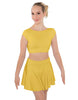 Solid Lycra Bow Back Crop Top